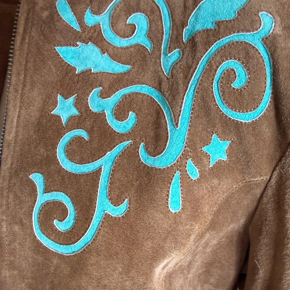 Roper Brown Suede Western Jacket Medium - Picture 4 of 5